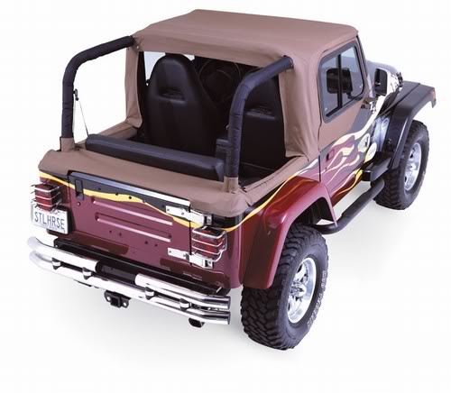 Rock Crusher Tonneau Boot Top – 92-95 Jeep Wrangler – GRAY