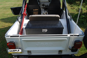 Jeep Secure Trunk Box - Slanted
