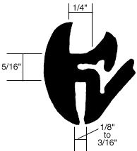 CJ-8 Half hardtop rear window gasket